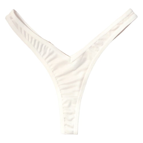 Skymirror Women Thong Panties Thin Low Waist Seamless Solid Color Good Breathability Lady Underpants Female Daily Underwear