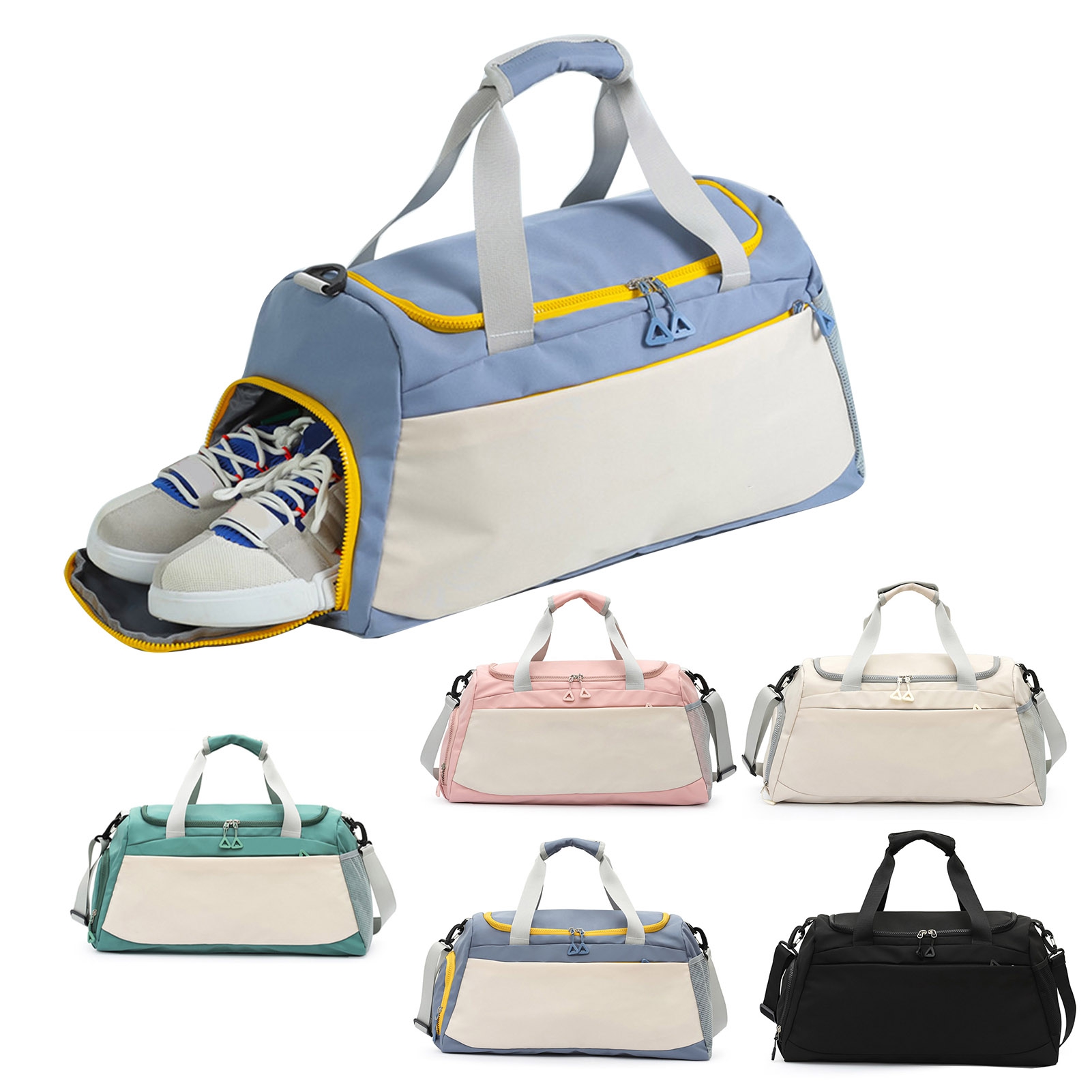 Blue Octopus Travel Duffel Bag - Large Gym Bag With Shoe Compartment, Lightweight & Water-Resistant For Men & Women