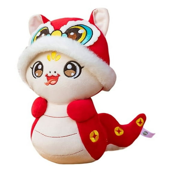 Skymirror Year of The Snake Doll Chinese Zodiac Snake Plush Toy 2025 Cute Soft Stuffed Animal for Kids Adults Zodiac Snake Feng Shui Decoration Good Luck Symbol