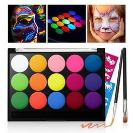 UV Neon Glow Face Paint Supplies, Uv Face Paint Kits, Free