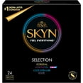 thumbnail image 1 of Skyn Selection Lubricated Non-Latex Condoms Variety Pack 24 ea, 1 of 6