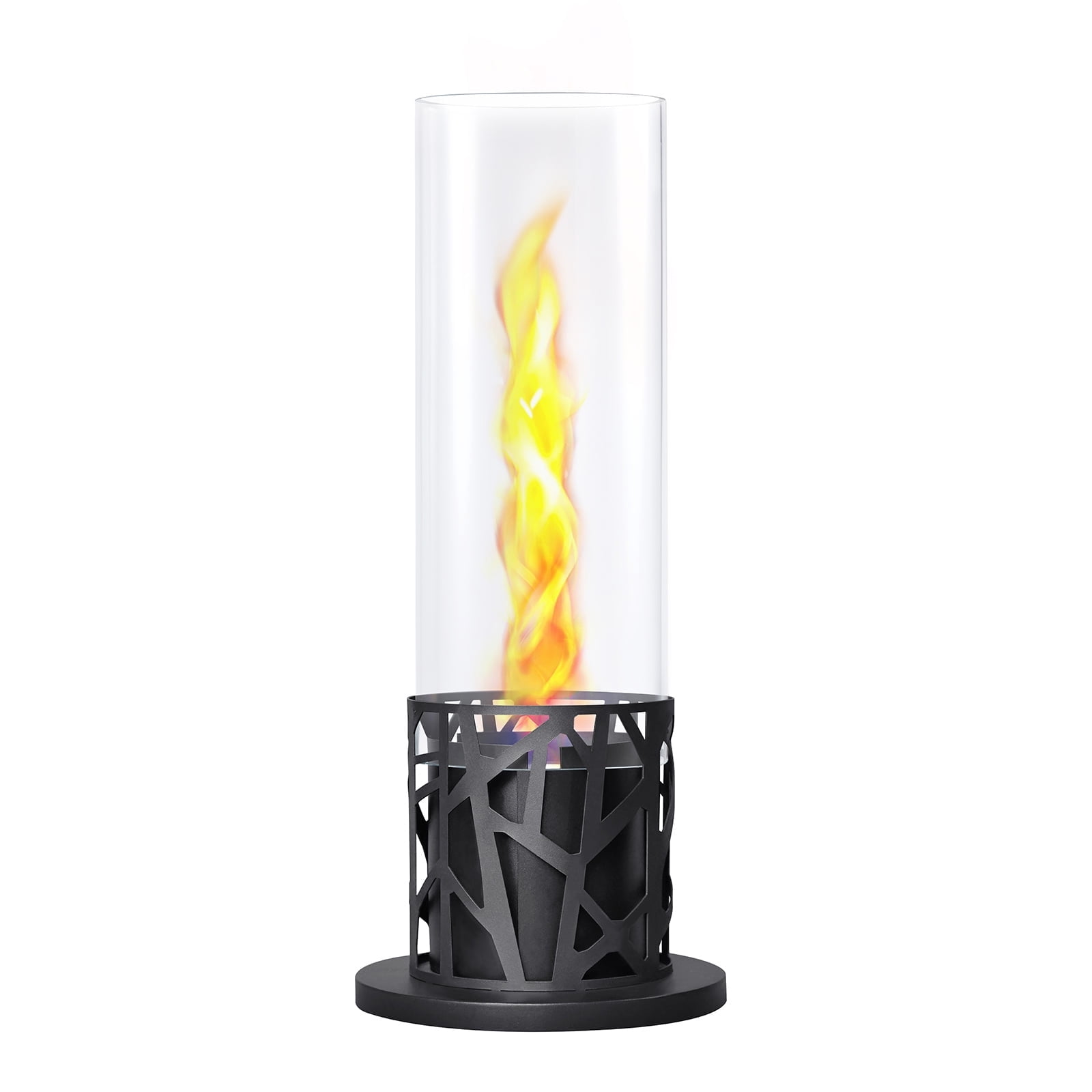 Skypatio Tornado Flame Tabletop Fire Pit, Matel Fireplace for Indoor & Outdoor Warming & Decor