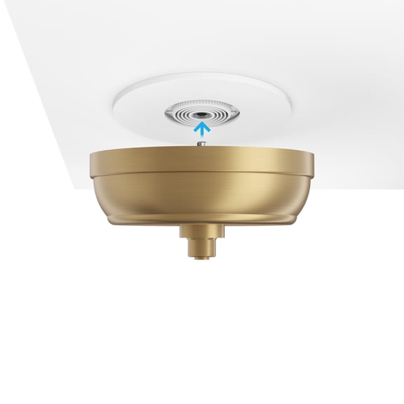 5531-MG-SkyX-SkyPlug Standard Plug & Play Lighting Base - Capella-Modern Gold Finish