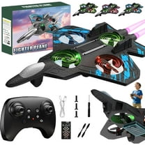 Skyriders RC Jet, 2026 Flip Jet Pro Stunt Plane, Remote Control Fighter Jet with 360° Flips, LED Lights & 3-Speed Modes, Durable Foam RC Airplane Toy for Beginners