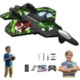 thumbnail image 1 of Skyriders RC Jet,RC Stunt Fighter Jet Toy with 360° Flips & LED Lights,Christmas Remote-Controlled Foam Airplanes Toy,Rechargeable Hovering Fighter Helicopter,Easy-Fly RCStunt PlaneToy, 1 of 9