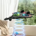 thumbnail image 1 of Skyriders Rc Jet,Rc Stunt Fighter Jet Toy with 360° Flips & LED Lights,Remote Control Foam Airplane,Rechargeable Hovering Fighter Helicopter for Beginners, 1 of 8