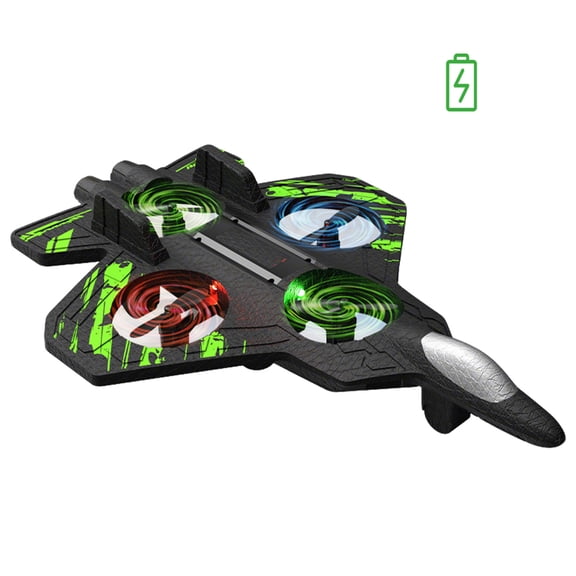 Skyriders Rc Jet Stunt Fighter Jet Toy with 360° Flips & LED Lights Foam Remote Control Airplane Christmas Gift for Adults Stunt Roll Durable Safe Design Perfect for Remote Control Enthusiasts