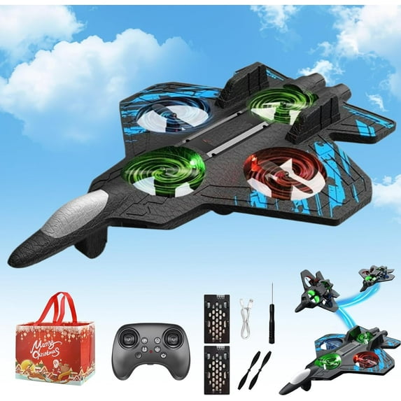 Skyriders Rc Jet -The Sky Riders Drone, Remote Control Airplane with 360° Flips & LED Lights, 2.4ghz Rc Stunt Fighter Jet, Unmatched Speed, Precision, Thrill Great Christmas Birthday Gifts