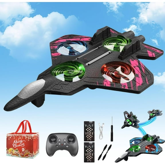 The Skyriders Rc Jet -The Sky Riders Drone, Remote Control Airplane with 360° Flips & LED Lights, 2.4ghz Rc Stunt Fighter Jet, Unmatched Speed, Precision, Thrill Great Christmas Birthday Gifts