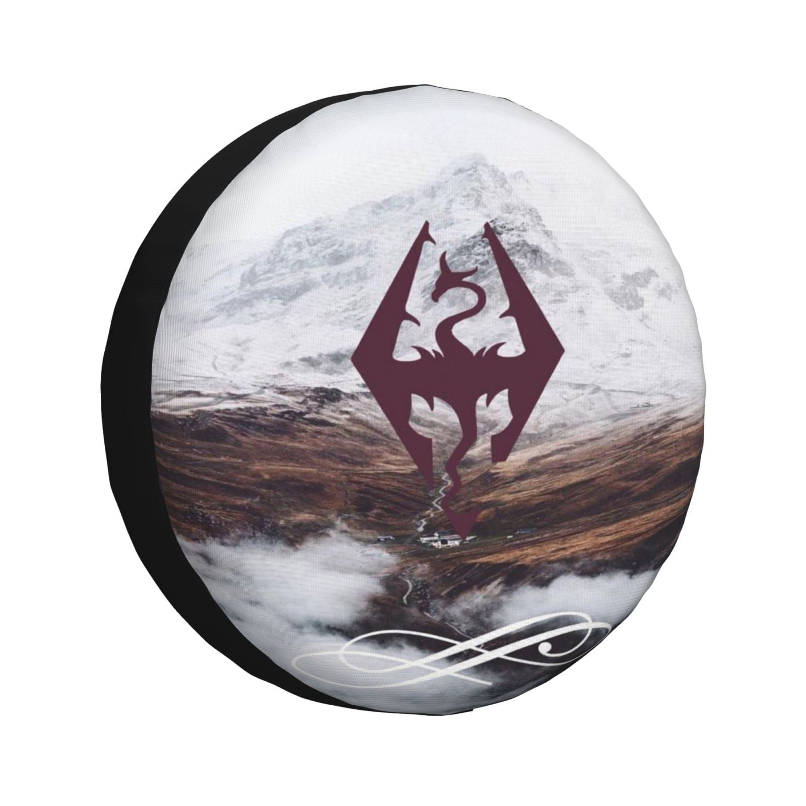 Skyrim Tire Cover Cartoon Weatherproof Universal Wheel Protectors