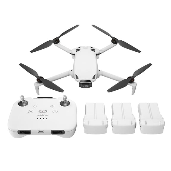 Skyrover S1 4K Drone Fly More Combo with Remote Controller, White