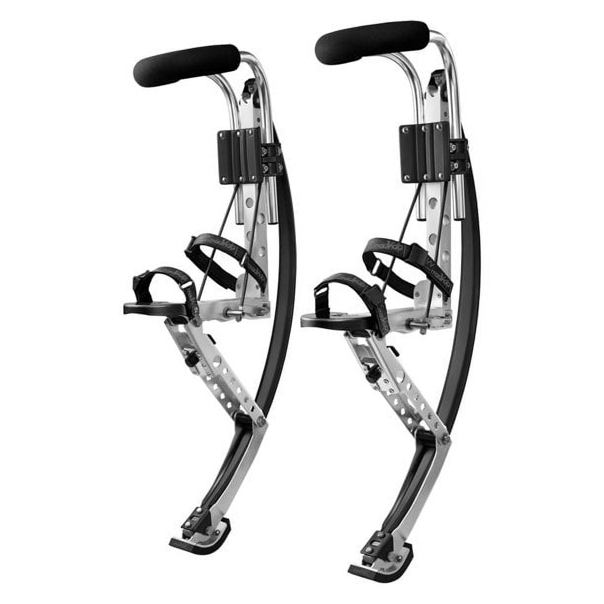 Skyrunner Pro Jumping Stilts Adult Fitness Bouncing Shoes, Unisex, Black