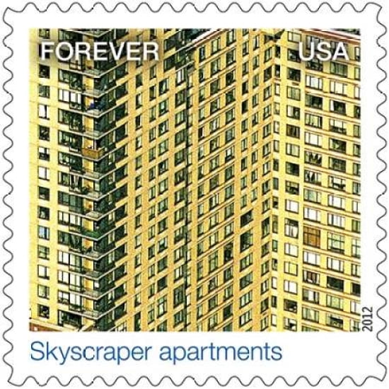 Skyscraper Apartments Canvas Art - US POSTAL SERVICE (24 x 24)