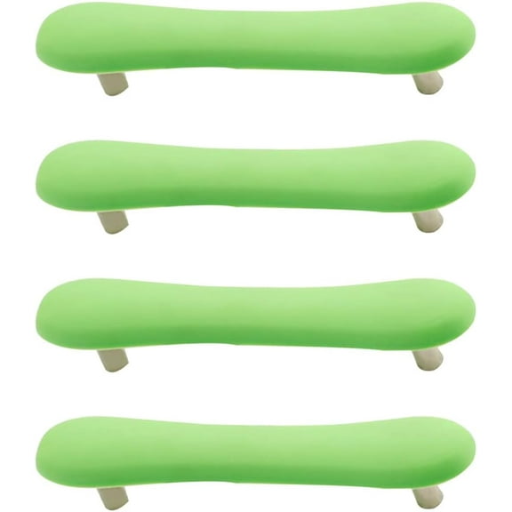 Skyscraper Soft Rubber 96mm Knobs for Kids Girls Boys Cabinet Handle pulls Drawer Knobs for Kids Room Cabinets Closets Toy Organizer Box Bookcase 4pcs/Set (Green)