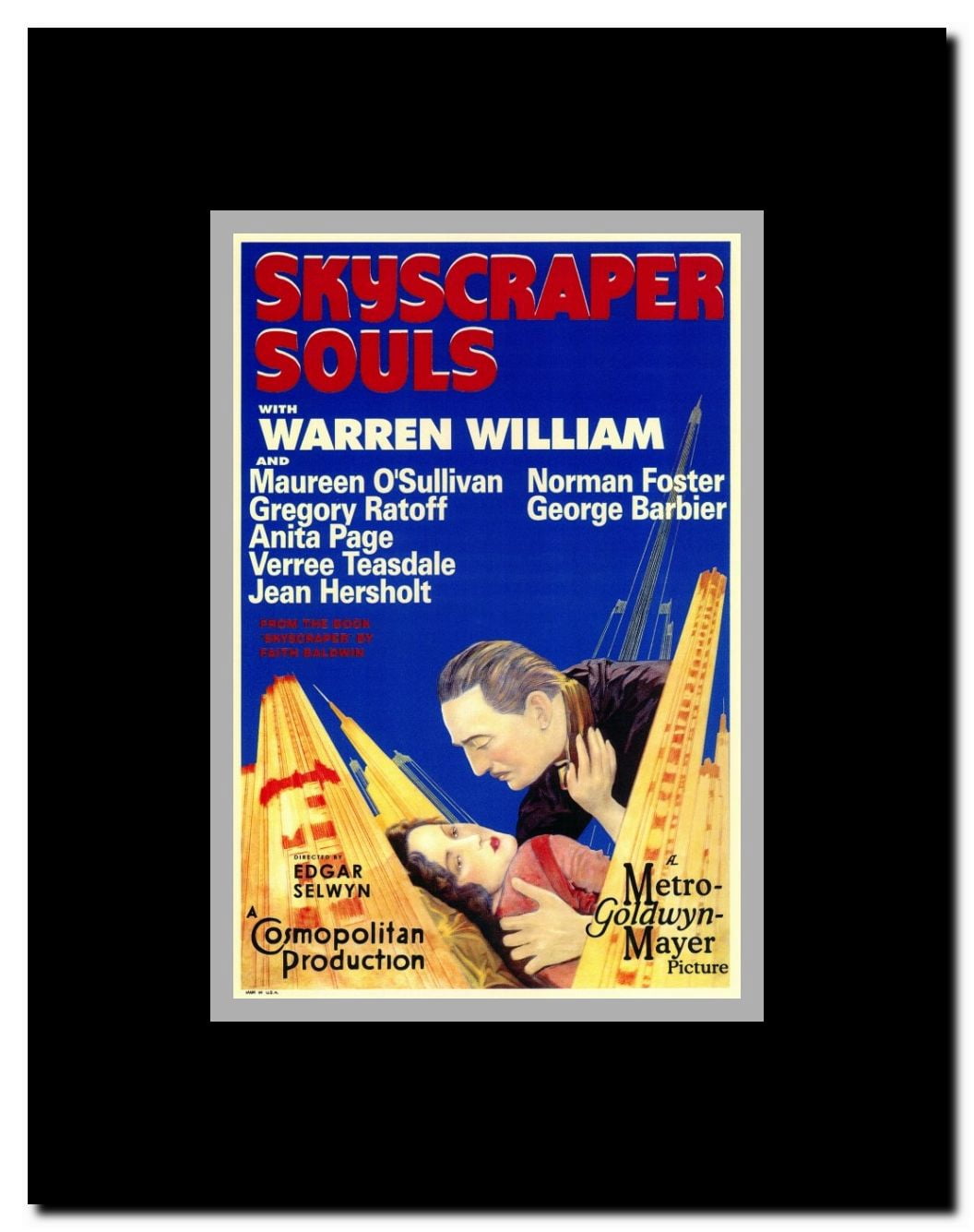 Skyscraper Souls Framed Movie Poster