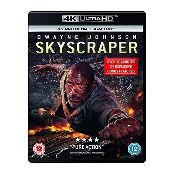 Skyscraper (4K Ultra HD) Dwayne 'The Rock' Johnson Noah Taylor Byron Mann Jason Day
