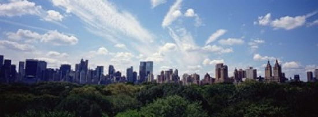 Skyscrapers In A City Manhattan NYC New York City New York State USA Canvas Art - Panoramic Images (18 x 7)
