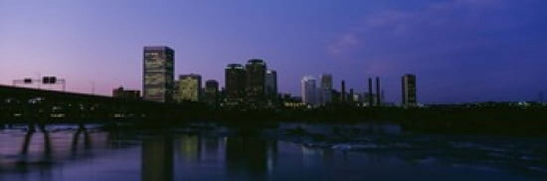 Skyscrapers In A City Richmond Virginia USA Canvas Art - Panoramic Images (18 x 6)