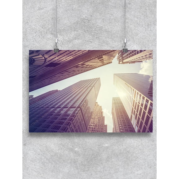 Skyscrapers In Manhattan Poster -Image by Shutterstock