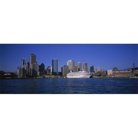 Skyscrapers On The Waterfront Sydney New South Wales United Kingdom Australia Poster Print by - 36 x 12