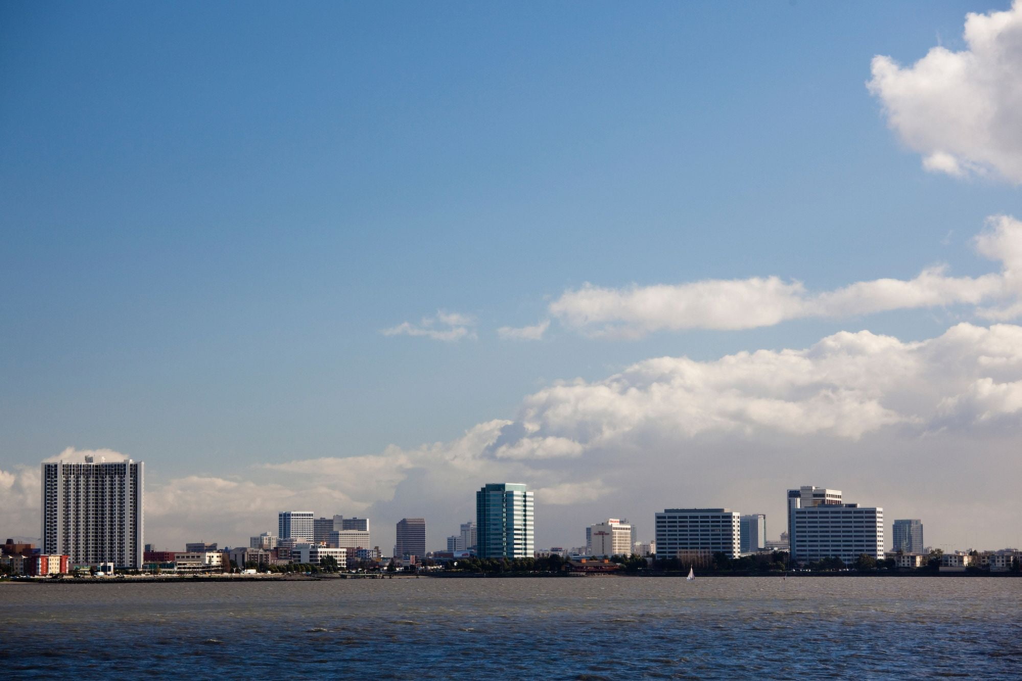 Skyscrapers at the waterfront Berkeley Alameda County San Francisco Bay California USA Canvas Art - Panoramic Images (36 x 12)