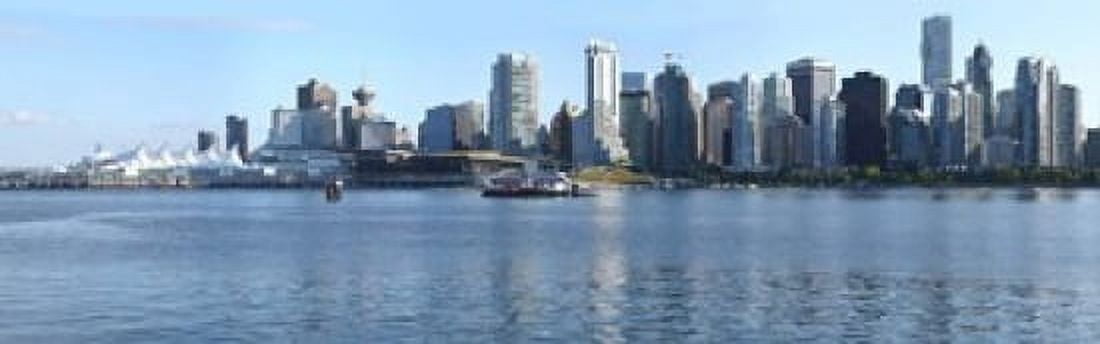 Skyscrapers at the waterfront Canada Place Vancouver British Columbia Canada 2011 Canvas Art - Panoramic Images (18 x 6)