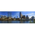 thumbnail image 1 of Skyscrapers at the waterfront, Lady Bird Lake, Austin, Texas, USA Poster Print (36 x 12), 1 of 1