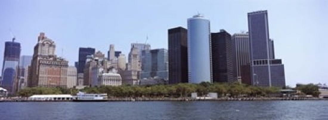 Skyscrapers at the waterfront Lower Manhattan Manhattan New York City New York State USA 2011 Canvas Art - Panoramic Images (18 x 7)