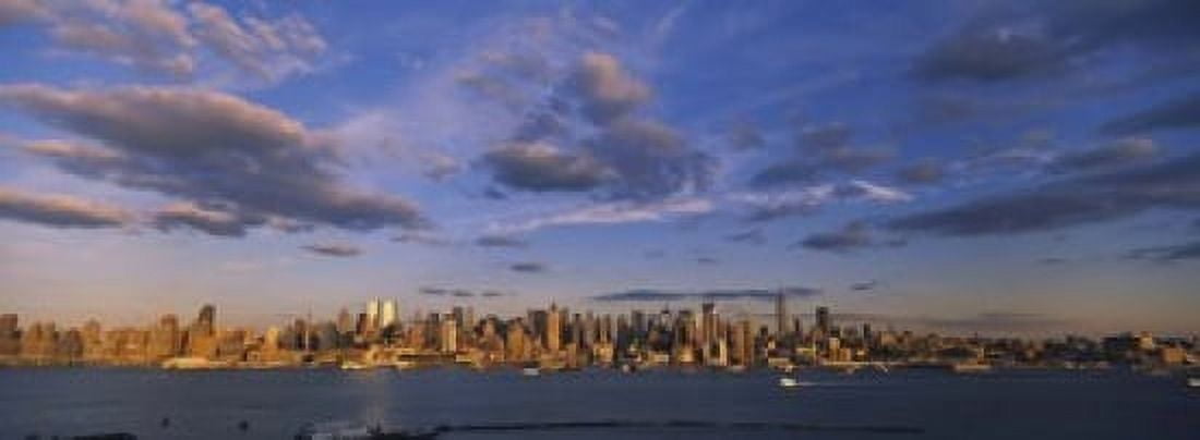 Skyscrapers at the waterfront Manhattan New York City New York State USA Canvas Art - Panoramic Images (18 x 7)