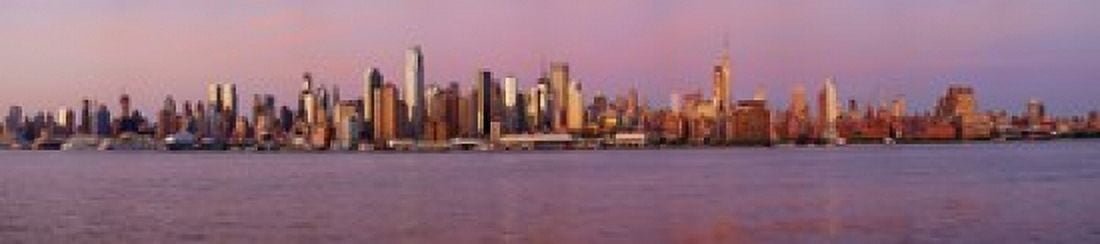 Skyscrapers at the waterfront Midtown Manhattan Manhattan New York City New York State USA 2013 Canvas Art - Panoramic Images (44 x 10)