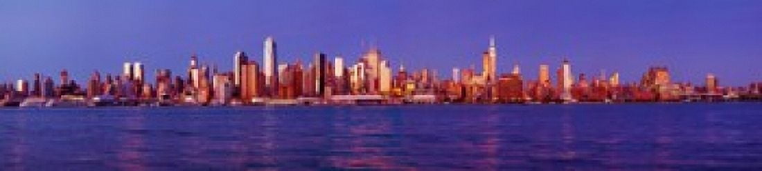 Skyscrapers at the waterfront Midtown Manhattan Manhattan New York City New York State USA 2013 Canvas Art - Panoramic Images (44 x 10)