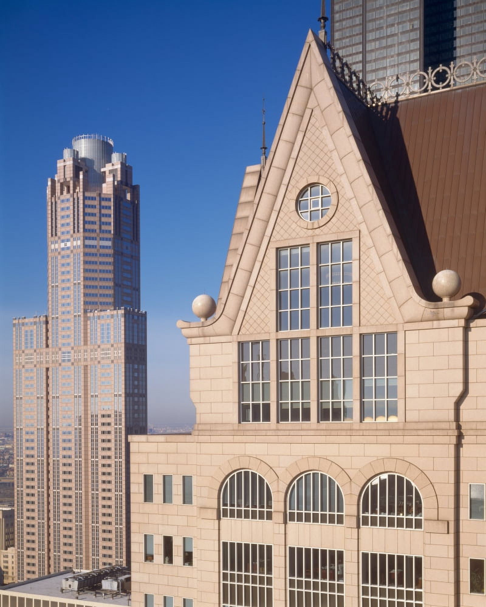 Skyscrapers in a city 311 South Wacker Drive Chicago Cook County Illinois USA Canvas Art - Panoramic Images (22 x 27)