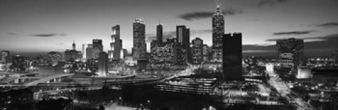 Skyscrapers in a city Atlanta Georgia USA Canvas Art - Panoramic Images (18 x 6)