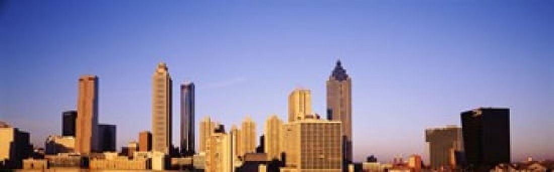 Skyscrapers in a city Atlanta Georgia USA Canvas Art - Panoramic Images (18 x 6)
