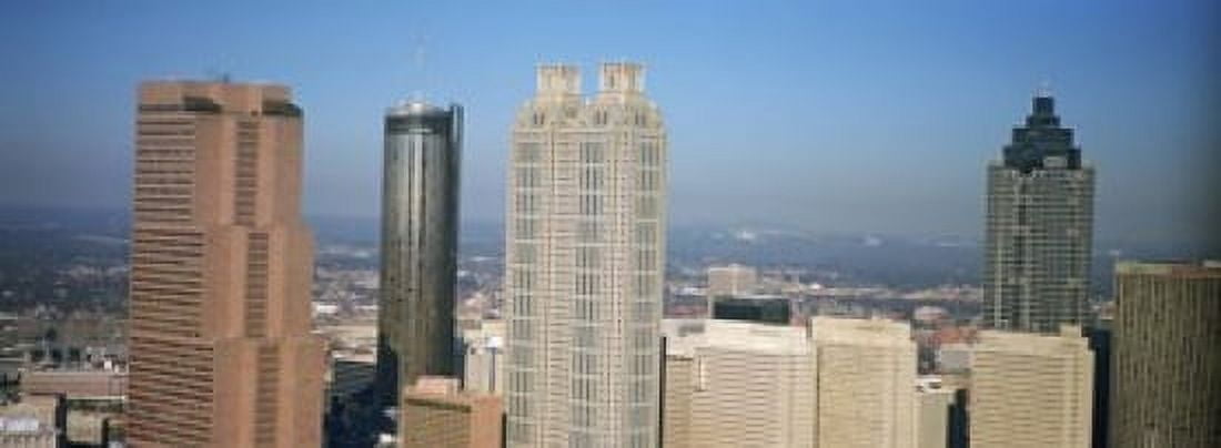 Skyscrapers in a city Atlanta Georgia USA Canvas Art - Panoramic Images (18 x 7)
