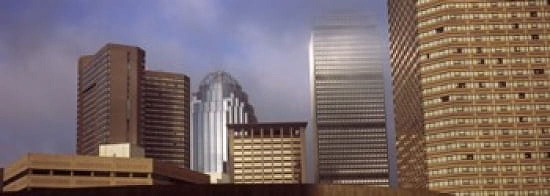 Skyscrapers in a city Boston Suffolk County Massachusetts USA Canvas Art - Panoramic Images (18 x 7)