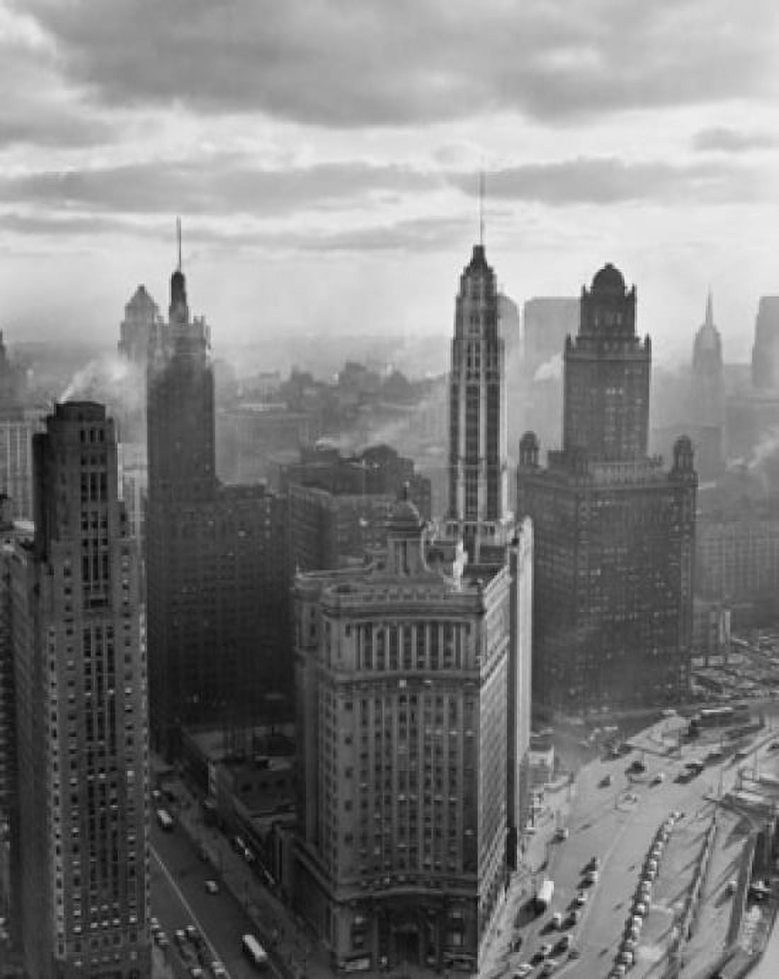 Skyscrapers in a city Chicago Illinois USA Canvas Art - (24 x 36)