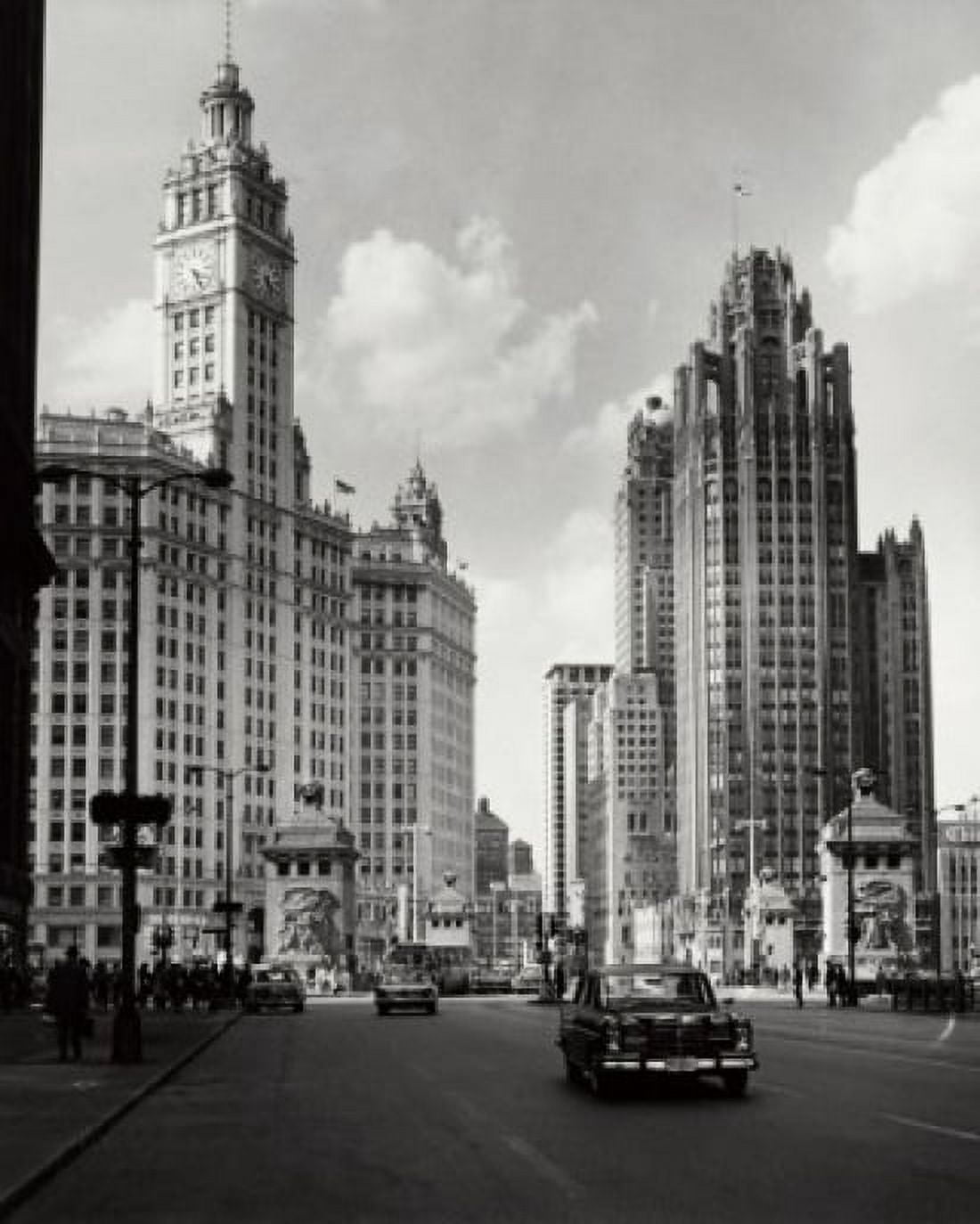 Skyscrapers in a city Chicago Illinois USA Canvas Art - (24 x 36)