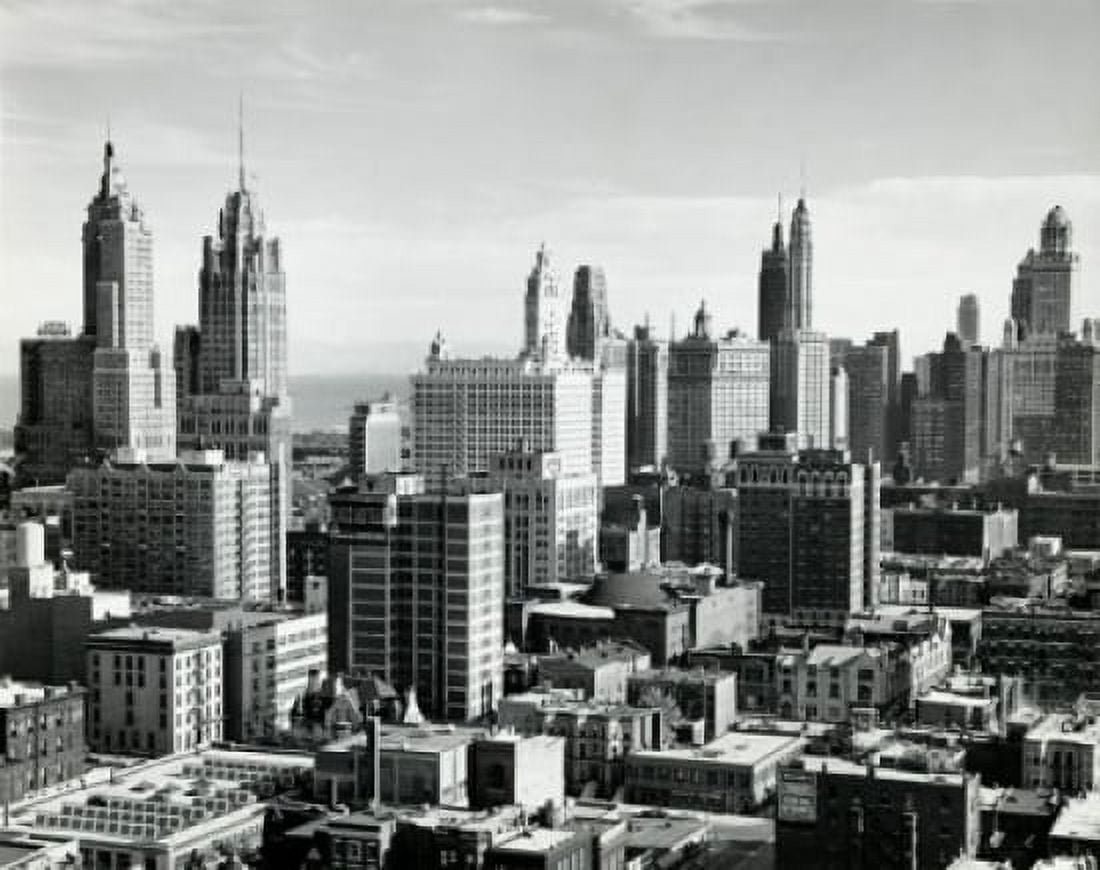 Skyscrapers in a city Chicago Illinois USA Canvas Art - (24 x 36)