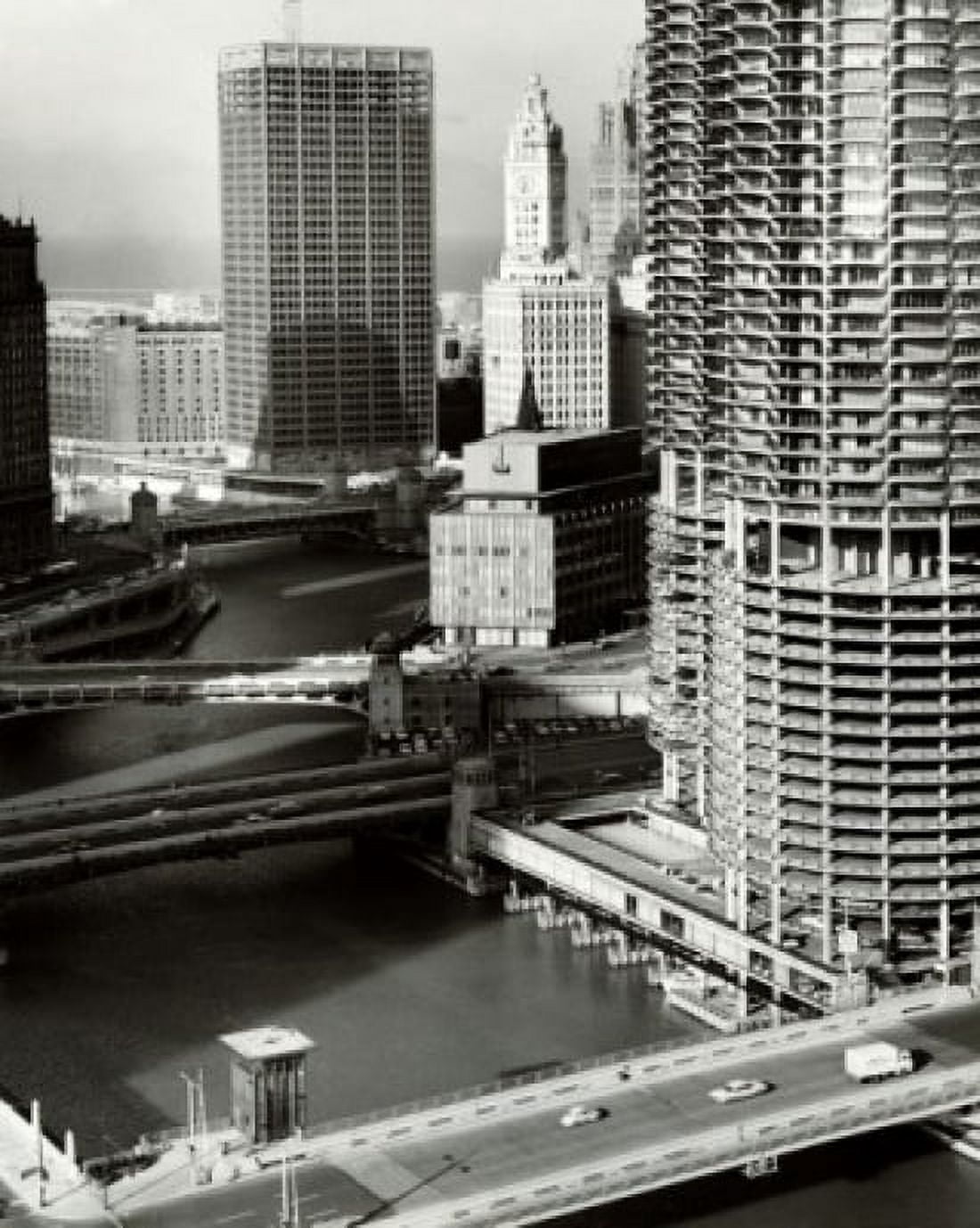 Skyscrapers in a city Chicago River Chicago Illinois USA Canvas Art - (24 x 36)