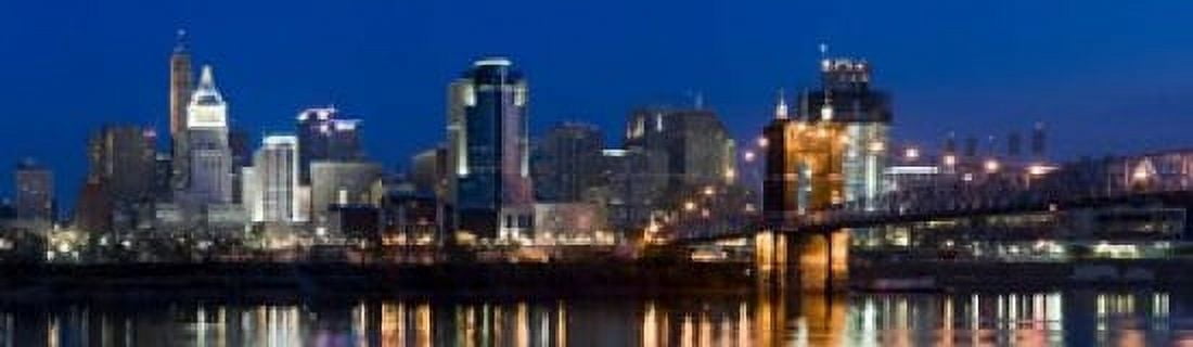 Skyscrapers in a city Cincinnati Ohio USA Canvas Art - Panoramic Images (15 x 5)