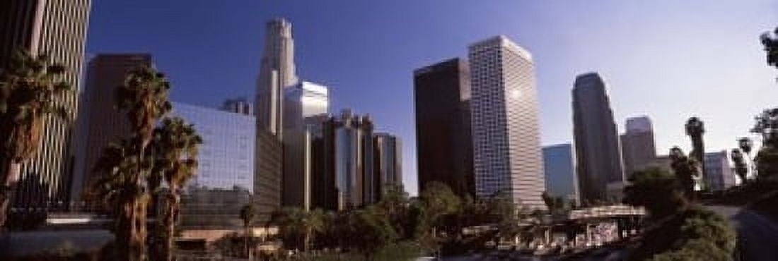 Skyscrapers in a city City Of Los Angeles Los Angeles County California USA Canvas Art - Panoramic Images (18 x 6)