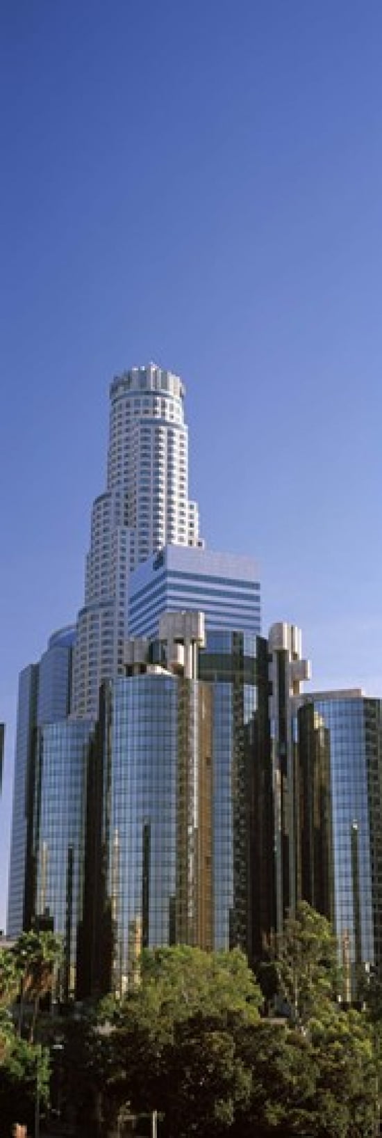 Skyscrapers in a city City Of Los Angeles Los Angeles County California USA Canvas Art - Panoramic Images (36 x 12)