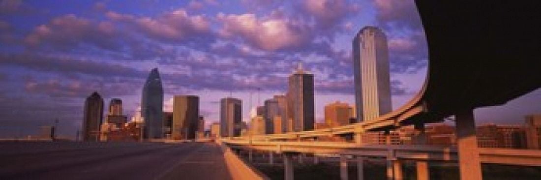 Skyscrapers in a city Dallas Texas USA Canvas Art - Panoramic Images (18 x 6)