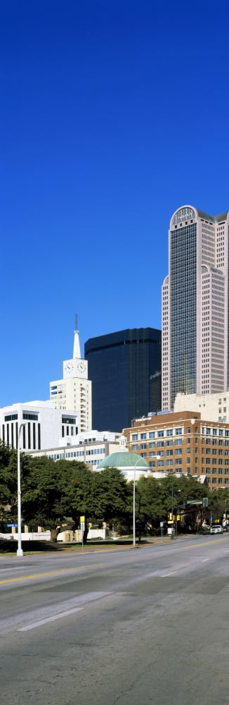 Skyscrapers in a city Dallas Texas USA Canvas Art - Panoramic Images (27 x 9)