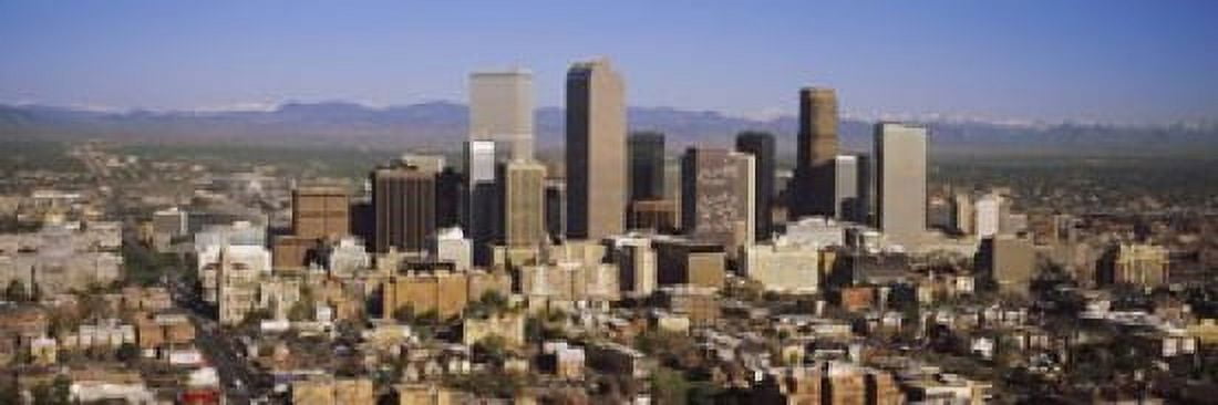 Skyscrapers in a city Denver Colorado USA Canvas Art - Panoramic Images (18 x 6)