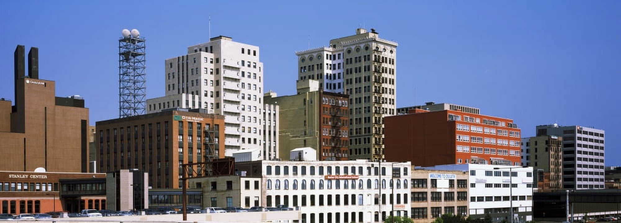 Skyscrapers in a city Duluth Minnesota USA Canvas Art - Panoramic Images (13 x 36)