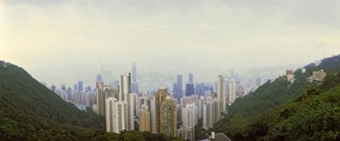 Skyscrapers in a city Hong Kong China Canvas Art - Panoramic Images (15 x 6)