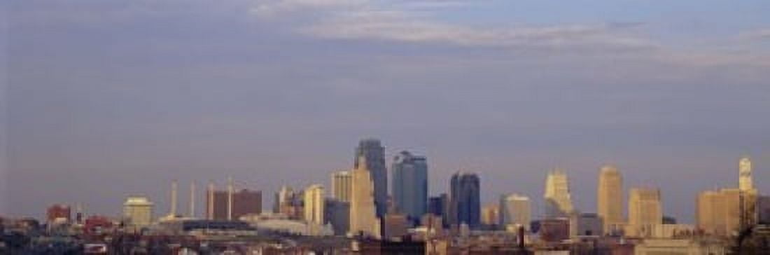 Skyscrapers in a city Kansas City Missouri USA Canvas Art - Panoramic Images (18 x 6)