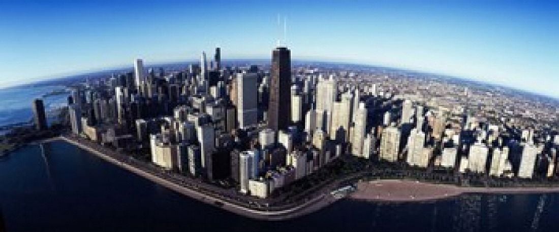 Skyscrapers in a city Lake Shore Drive Hancock Building Chicago Cook County Illinois USA 2011 Canvas Art - Panoramic Images (15 x 6)